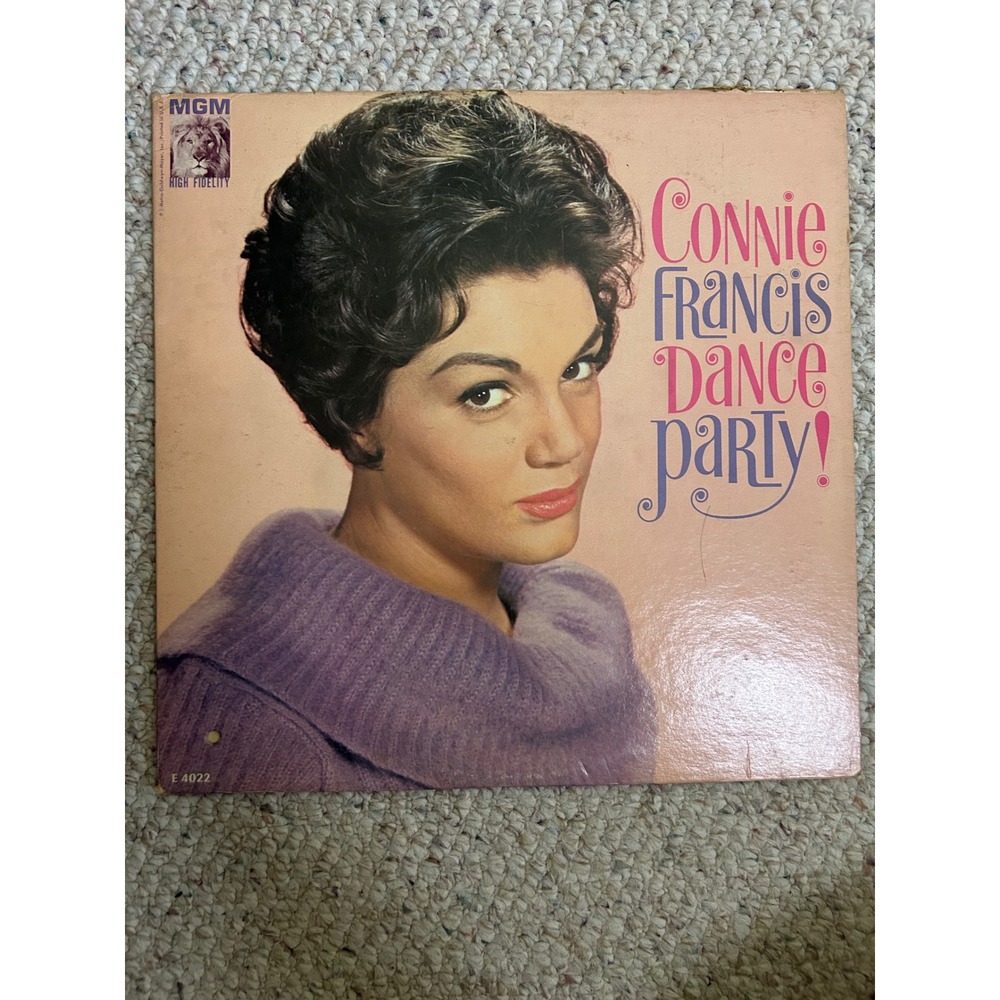 Connie Francis Dance Party Vinyl LP MGM Records E-4022 High Fidelity 1962 Pop